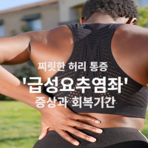 급성요추염좌 증상과 회복기간