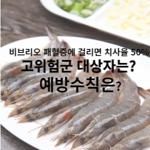 비브리오 패혈증에 걸리면 치사율 50% 고위험군 대상자는? 예방수칙은?