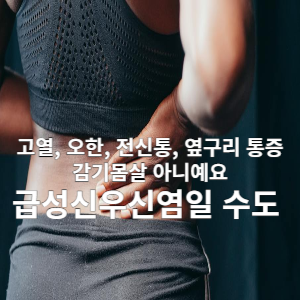고열, 오한, 전신통, 옆구리 통증 감기증상 아니예요. 급성신우신염일 수도
