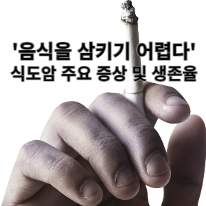 음식을 삼키기 어렵다 식도암 주요 증상 및 생존율