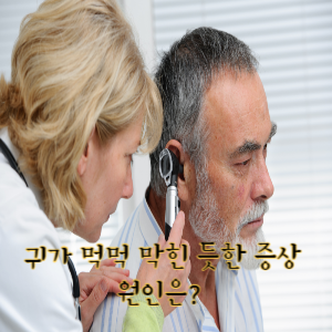 귀가 먹먹 막힌 증상 원인은?