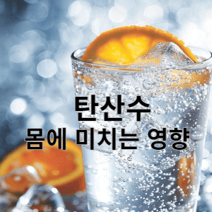 탄산수 몸에 미치는 영향
