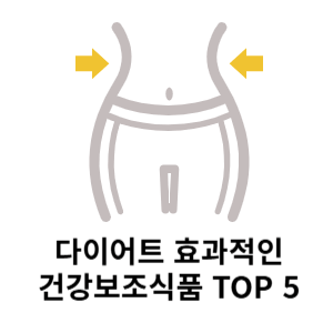다이어트 효과적인 건강보조식품 TOP5 